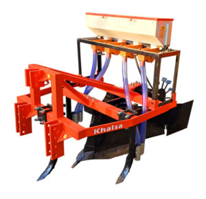 5 Tyne Interculture cultivator With Earthing-up unit for Mini tractor